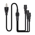 thumbnail image 1 of Cable de alimentación de 5-15P IEC320 C13, Cable de conversión divisor duradero para ordenador, s, hervidores eléctricos, estéreos Baoblaze cable de alimentación, 1 of 8