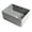 Grey Matte, variant on Black Matte Smooth Apron 24" x 18" Single Bowl Fireclay Farm Sink