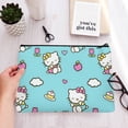 thumbnail image 4 of Hello kitty Cosmetic bag, cute canvas toiletry bag with preppy style, essential for women's travel 13x9.1inch, 4 of 5