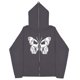 thumbnail image 1 of Sudaderas informales con mariposas Y2k oscuras europeas y americanas para hombres y mujeres, sudaderas con capucha góticas para parejas, sudadera con cremallera de gran tamaño Harajuku, 1 of 5