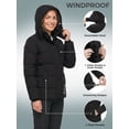 thumbnail image 5 of Wantdo Women's Recycled Winter Coats Hooded Puffer Jacket Insulated Warm Winter Jacket Black M, 5 of 10
