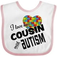 thumbnail image 3 of Inktastic I Love My Cousin with Autism Boys or Girls Baby Bib, 3 of 4