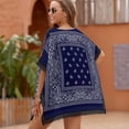 thumbnail image 4 of Bandana Blue Women's Swimsuit Coverup Summer Beach Cover Up Bathing Suit Dress, 4 of 6