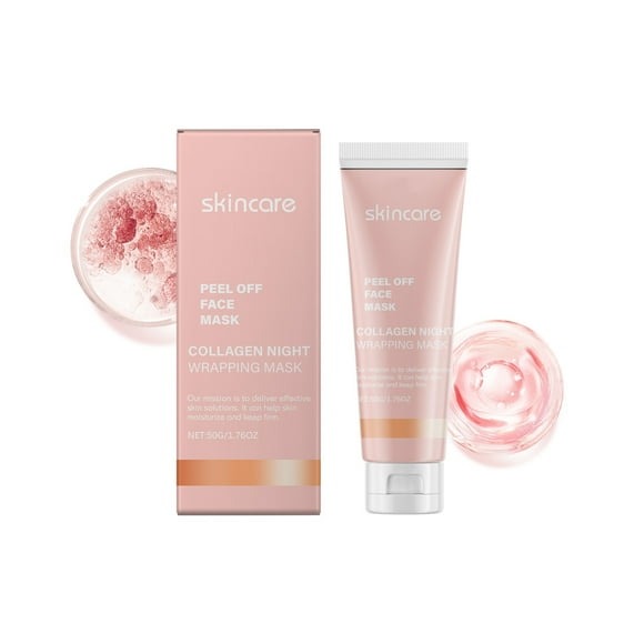 FcBaudy Face Masks Skincare Sheet Skin Care Peel Off Face Mask Collagenes Night Wrapping Mask 50g Face film