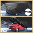 thumbnail image 5 of Unique Bargains All-Weather Car Cover Black with Right Side Zipper 196.46"x56.30"x68.90", 5 of 8
