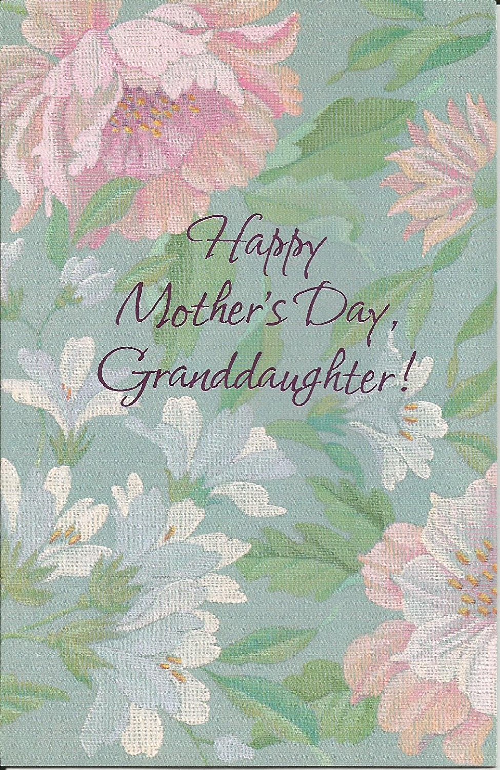 Happy Mothers Day Granddaughter Happy Mother's Day, Granddaughter! (Flowers) (M-2), Cover: Happy Mother's  Day, Granddaughter! (Flowers) By Freedom Ship From Us - Walmart.com