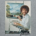 thumbnail image 3 of Teelocity Bob Ross Painting a Picture Athletic Heather Short Sleeve Graphic Tee, 3 of 4