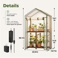 thumbnail image 2 of Greenhouse Bamworld Mini con soporte para plantas Grow Light de 2 niveles, 2 of 5