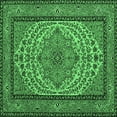 thumbnail image 1 of Ahgly Company Indoor Square Persian Emerald Green Traditional Area Rugs, 6' Square, 1 of 4