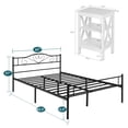thumbnail image 7 of VECELO 3-Piece Bedroom Sets Metal Bed Frame and 2 Nightstand, 7 of 7