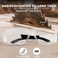 thumbnail image 4 of Gafas de seguridad Hoqiwild ANSI Z87.1 transparentes, paquete de 12 para hombres y mujeres, 4 of 8