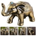 thumbnail image 1 of CRILSTYLEO Cenicero Decorativo De Aleación Con En Forma De Elefante Dorado Para Hogar Y Oficina, 1 of 6