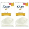 Dove Beauty Bath Bar, Dry Oil, 4 Ounce, 6 Bar (Pack Of 2)