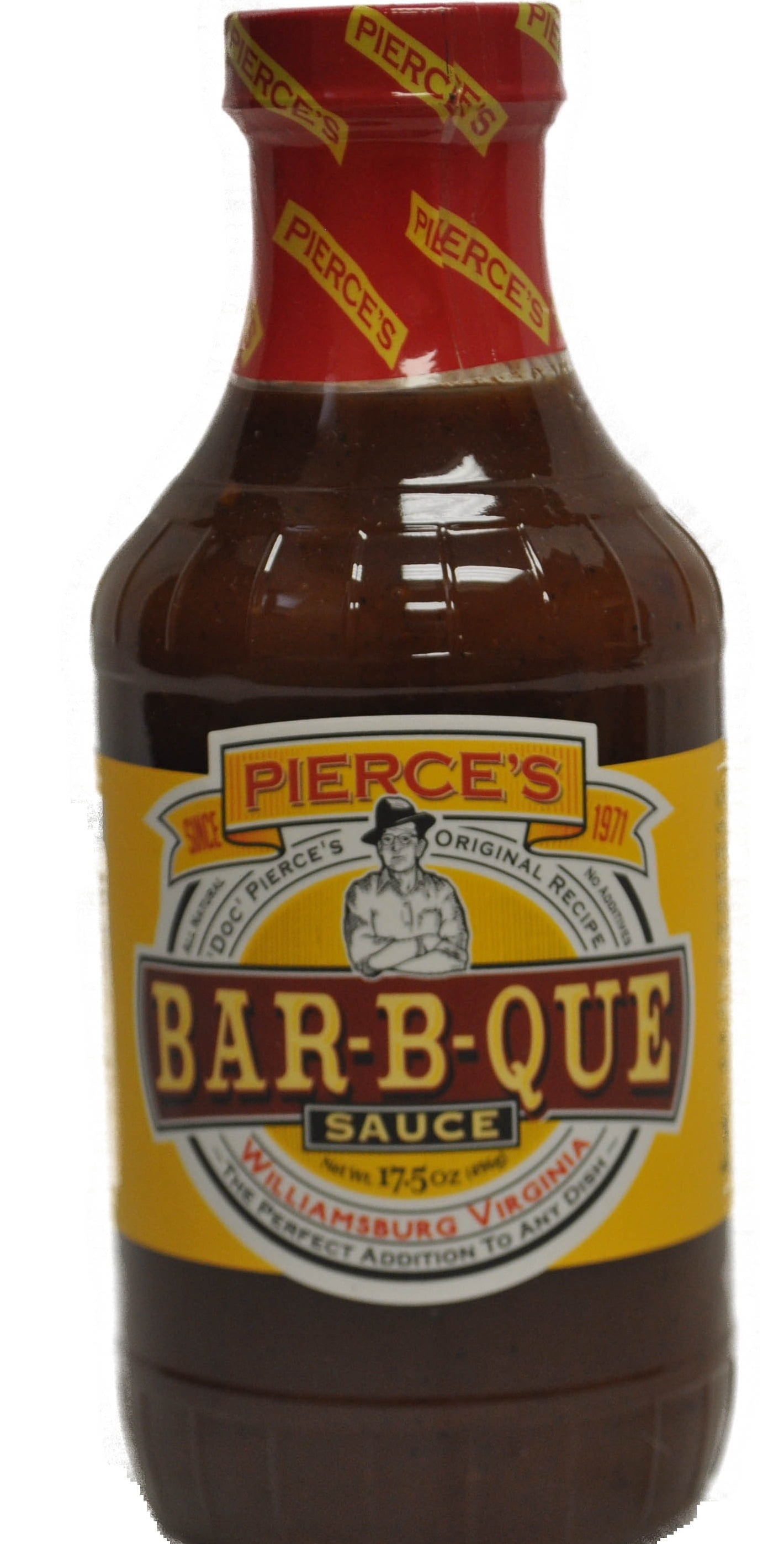 Pierces Pitt BBQ Doc Pierces Bar-B-Que Sauce, 17.5 oz