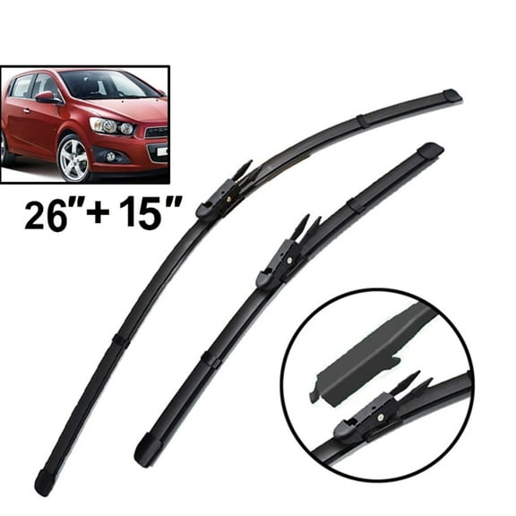 26''15''Car Front Window Windshield Wiper Blades for Chevrolet SS 2014-2017