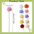 thumbnail image 3 of Pink Chrysanthemum Fake Flowers Artificial Ball Flowers Faux Silk Mums Flower for Wedding Party Home Coffee Table Core Decoration DIY Bouquets (1 Pc), 3 of 7