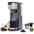 thumbnail image 1 of Mixpresso Cafetera de una porción Compatible con cápsulas K-Cup y café molido Cafetera de 30 oz Una porción 5 tamaños de preparación Se adapta a una taza de viaje de hasta 14 oz Cafetera gris Bandeja Mixpresso NA, 1 of 6