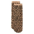 thumbnail image 4 of MeMoi Women's Wild and Free Leopard Print Sheer Anklet Sock - Womens - Female, 9-11, Nude, 4 of 4