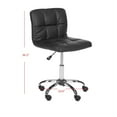 thumbnail image 5 of SAFAVIEH Brunner Desk Chair Black, 5 of 7