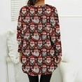 thumbnail image 6 of Sweatshirts for Women Christmas Printed Flannel Print Long Sleeved Round Neck Loose Oversized Casual Sweatshirt,Womens Tops Plus Size Multicolor XXL, 6 of 6