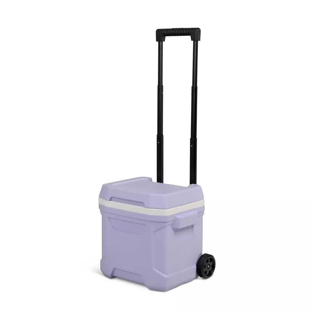 Profile 16qt Rolling Cooler - Lilac: Polyethylene, Wheels & Retractable Handle