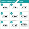 thumbnail image 5 of Sorbus Glass Food Storage Airtight Containers Set of 12 with Lids (24 Pcs), 5 of 7