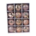 thumbnail image 2 of 12 bolas navideñas para colgar, bolas navideñas grandes de 6 cm (2,36 pulgadas), oro rosa, 2 of 6