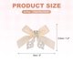 thumbnail image 2 of Uxcell 10 Pcs Mini Moños de Cinta, Broche de Moño de Cinta de Satén con Encanto de Perla, Decoración de Moño Pequeño para Bricolaje, Costura, Álbum de Recortes, Clip para el Cabello, Boda, Naranja, 2 of 7