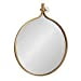 thumbnail image 3 of Kate and Laurel Yitro Miroir Mural Rond, 30 x 37, Or, Décor Mural Moderne Décoratif Polyvalent, 3 of 15
