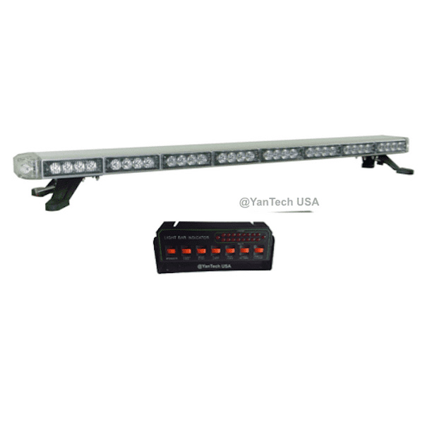 50" Amber LED Emergency Light Bar Flashing Tow/Plow Truck Wrecker w