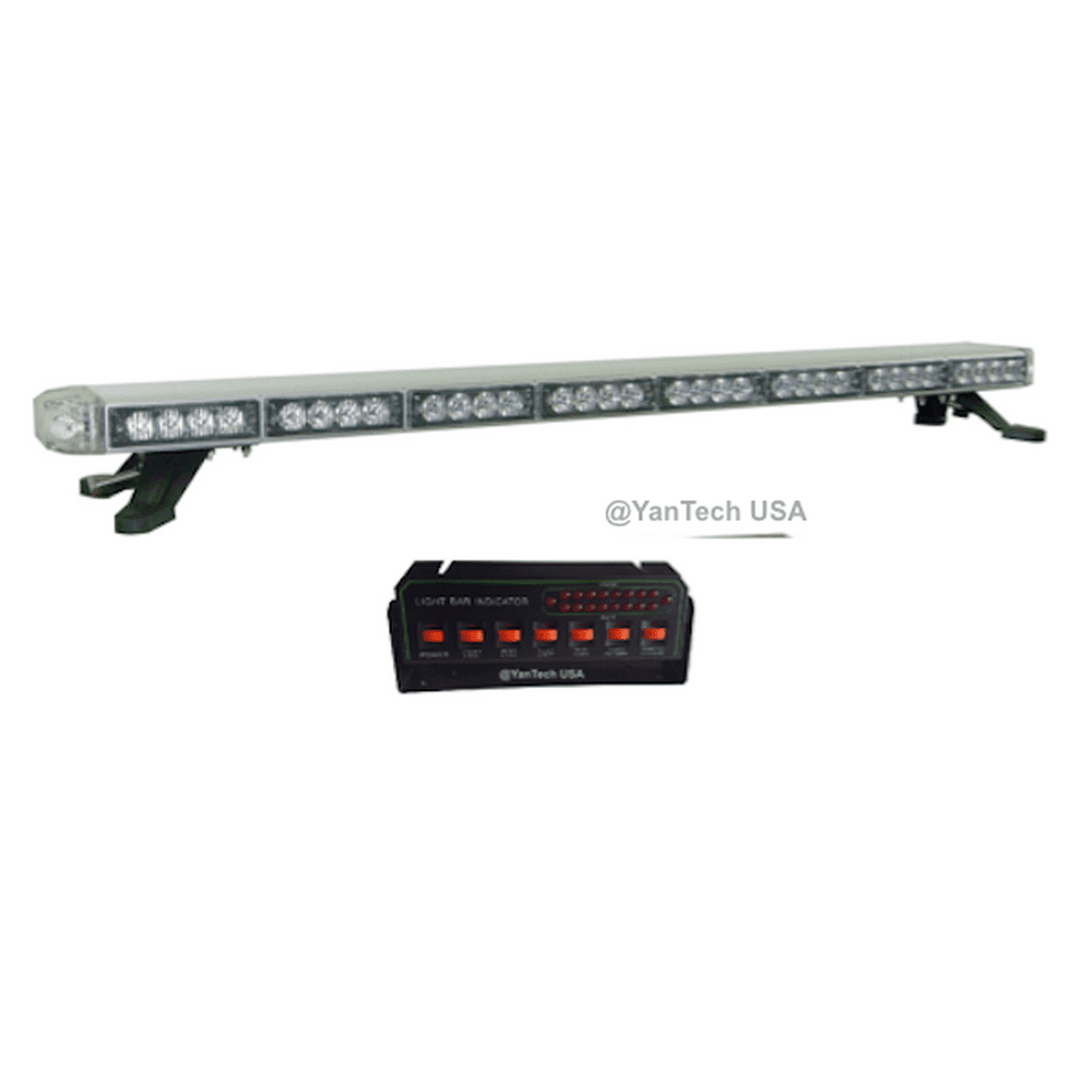 50" Amber LED Emergency Light Bar Flashing Tow/Plow Truck Wrecker w