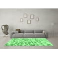 thumbnail image 3 of Ahgly Company Indoor Round Abstract Emerald Green Modern Area Rugs, 5' Round, 3 of 4