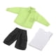 thumbnail image 3 of Conjunto de camisa, chaleco y pantalones cortos, Mini ropa informal en miniatura, ropa para muñecas de 6 pulgadas, figuras en miniatura, accesorios de verde CUTICAT pantalones de muñeca, 3 of 8