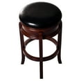 thumbnail image 2 of Ornate Base Wood Swivel Bar Stool - by Lavish Home, 2 of 2