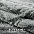 thumbnail image 2 of JIATER Pack of 2 Throw Pillow Covers Faux Fur Plush Couch Pillow Covers,18x18,Light Gray, 2 of 7