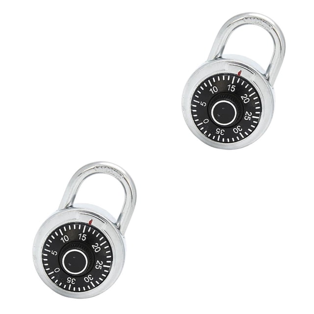 Scienceny Rotary Padlock Zinc Alloy Digital Code Password Lightweight Security Cabinet Padlocks Portable Locks Lock Anti-theft Combination Como se muestra 2piezas Scienceny CBP584580