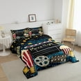 thumbnail image 3 of Erosebridal Teens Movie Bedding Sets with Comforter, Food Popcorn Duvet Insert, Cinema Ticket Reversible Bedding Comforter Set, Lightweight Bedroom Decorative, 2-Piece, 3 of 8