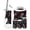 Color 2, variant on Gothic Bathroom Accessory Set 6 Piece Modern Maroon Navy Flowers dark Academia Romantic Trash can, Toothbrush Holder, Toothbrush Cup, Soap Dispenser, Soap Dish, Toilet Brush Holder