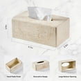 thumbnail image 4 of Natural Travertine Textures Tissue Box Cover Rectangular for Home Decor,Resin Heavy Tissue Box Holder for Bathroom Countertop,Tabletop,Bedside Table,Office （Made of Resin, Height of 4 in, 4 of 18