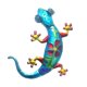 thumbnail image 3 of Decoración de pared de Metal, escultura de adornos hechos , decoración de pared de azul para sala de , dormitorio interior BLESIY Decoraciones colgantes de pared Gecko, 3 of 8