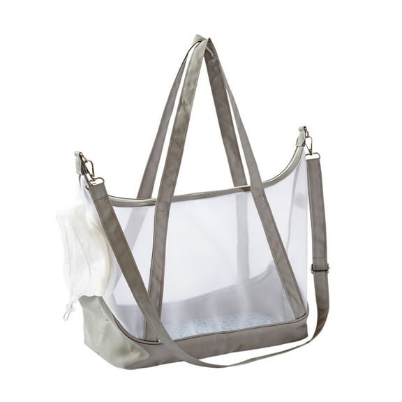 Portable Nylon Mesh Cat Carrier Bag - Foldable Handheld Pet Tote for Travel - Breathable Design with Safety Features and Easy to Clean, Lightweight and Convenient for Cat Owners