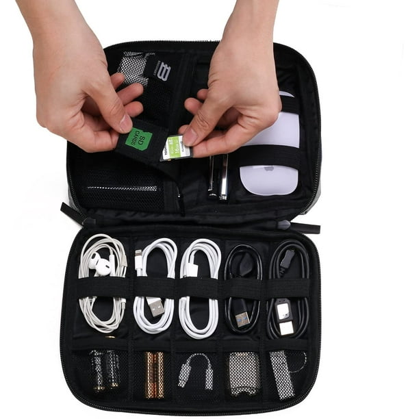 Sac de transport d'accessoires sac de Gadget étui de câble de voyage  organisateur électronique pour ipad chargeurs câbles batterie externe  disque dur
