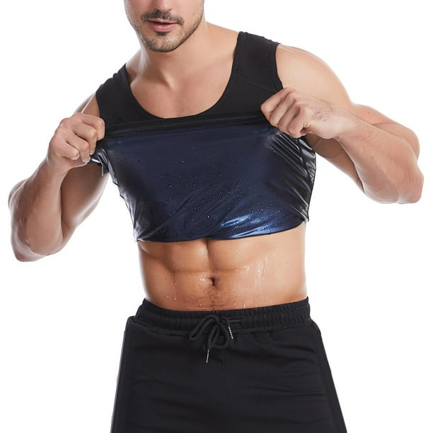 Mens Sauna Sweat Vest Shaper Workout Shirt Mens Sauna Vest