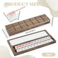 thumbnail image 2 of 1pc Wood & Acrylic Flip Top Paintbox Multifunction Palettes Painting Supplies Rectangle Camel 223x54.5x23mm Inner Diameter: 206x20mm, 2 of 9