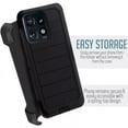 thumbnail image 2 of For Revvl 7 Phone Case Belt Clip Holster Fits Otterbox Defender + Screen (Pro Black), 2 of 5