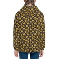 thumbnail image 6 of Pofeuu Yellow Floral1 Print Teenage Zipper Hoodie Sweatshirts Hooded Casual Jackets With Pocket For Boys Girls-Small, 6 of 6