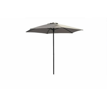 Donglin 87" Gray Hexagon Market Patio Umbrella, UV Resistant