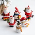 thumbnail image 5 of Imagen de Papá Noel color brillante decoración del hogar exquisita decoración del muñeco de nieve de Navidad juguetes de vacaciones, 5 of 5