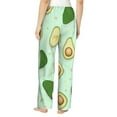 thumbnail image 3 of Junzan Avocado Women'S Pajama Pants Drawstring Comfy Sleep Bottoms With Pockets, 3 of 9