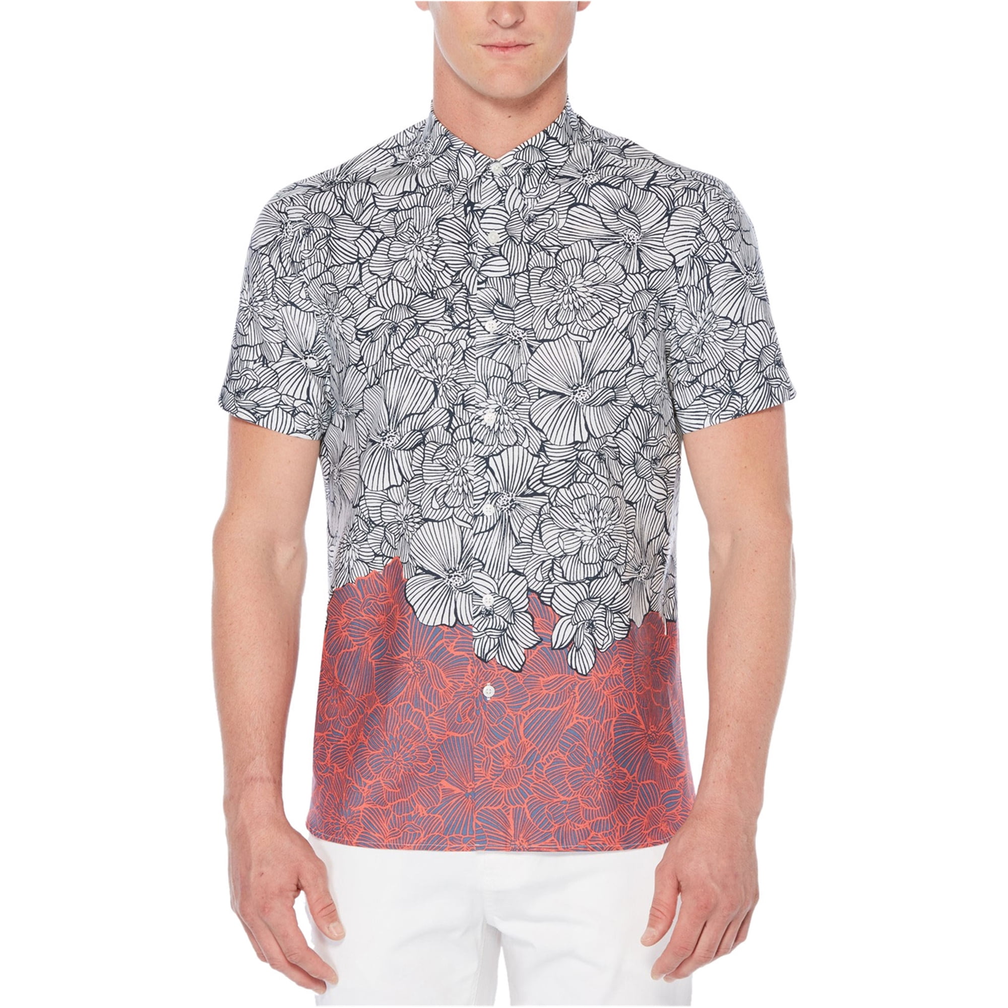 perry ellis men's hawaiian shirt